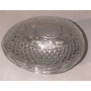 Vintage Avon Crystal Egg Shaped Dish